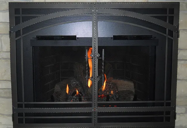 La Canada Flintridge Fireplace Glass Doors